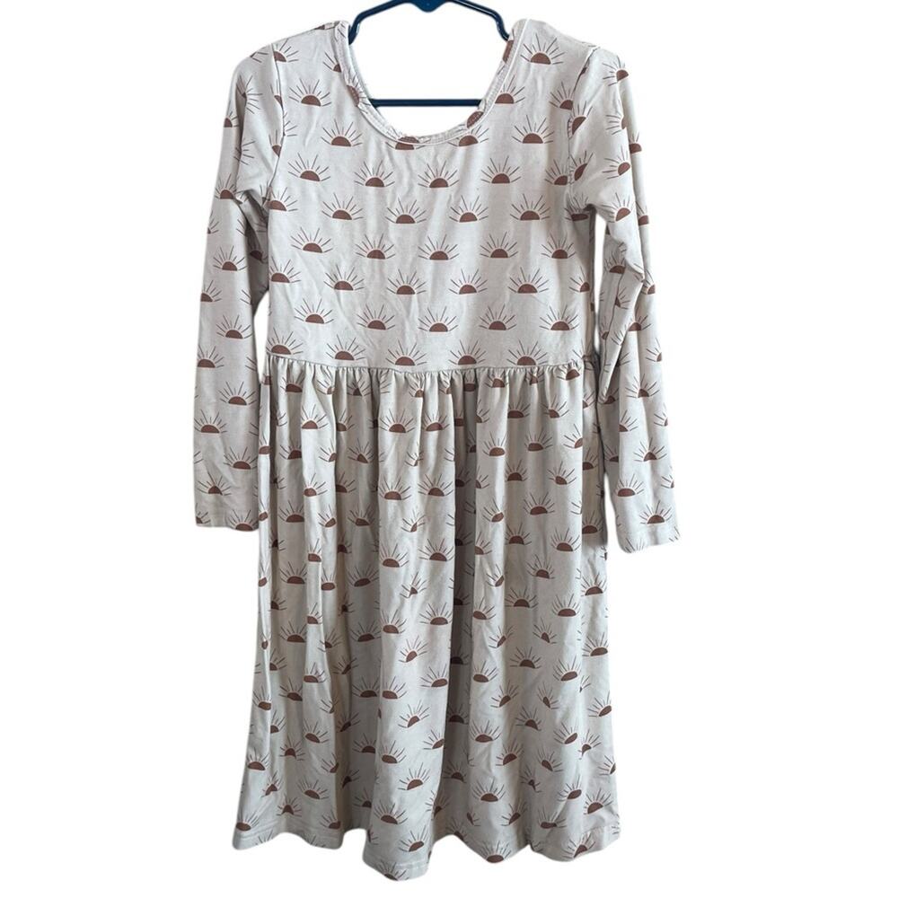 Little One Shop Girls Size 5T Sunshine Dress Bamboo Long Sleeves
